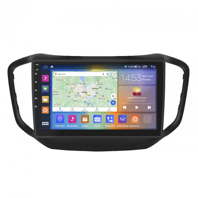 Штатная магнитола Lesko для Chery Tiggo 5 I 2014-2016 экран 10" 4/64Gb CarPlay 4G Wi-Fi GPS Prime