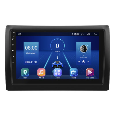 Штатная магнитола Lesko для Fiat Stilo  2001-2007 экран 9" 4/32Gb 4G Wi-Fi GPS Top