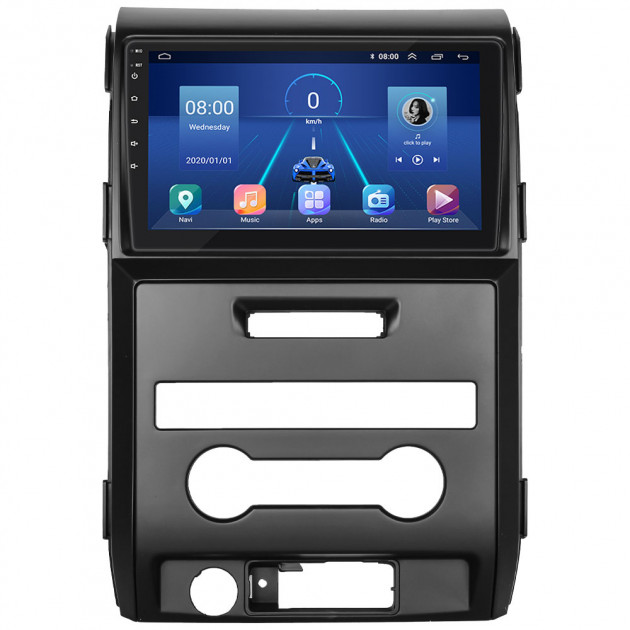 Штатная магнитола Lesko для Ford F-150 XII Auto AC 2008-2014 экран 9" 4/32Gb 4G Wi-Fi GPS Top