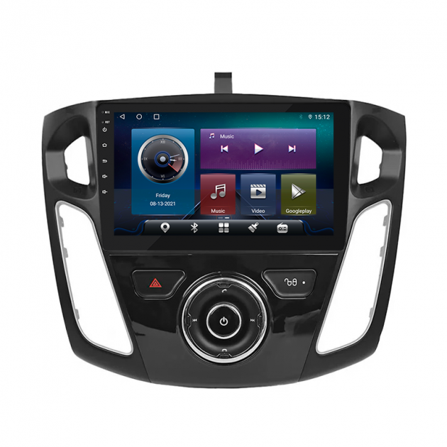 Штатная магнитола Lesko для Ford Focus III 2011-2015 экран 9" 4/32Gb 4G Wi-Fi GPS Top