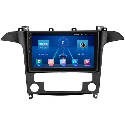 Штатная магнитола Lesko для Ford S-MAX I Рестайлинг 2010-2015 экран 9" 4/32Gb 4G Wi-Fi GPS Top