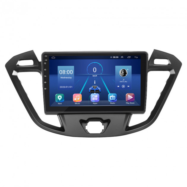 Штатная магнитола Lesko для Ford Transit Connect II Рестайлинг 2018-н.в. экран 9" 4/32Gb 4G Wi-Fi GPS Top