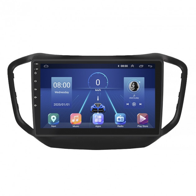 Штатная магнитола Lesko для Chery Tiggo 5 I 2014-2016 экран 10" 6/128Gb 4G Wi-Fi GPS Top