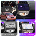 Штатная магнитола Lesko для Honda Jazz I 2001-2005 экран 9" 4/32Gb 4G Wi-Fi GPS Top