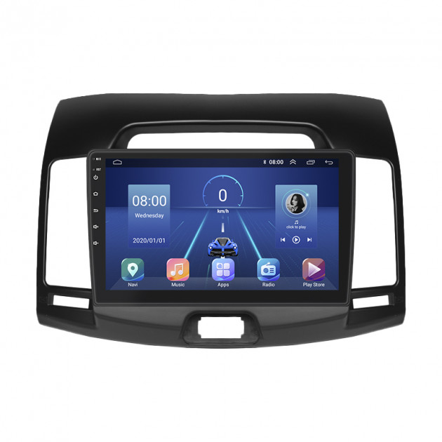 Штатная магнитола Lesko для Hyundai Avante IV 2006-2010 экран 9" 4/32Gb 4G Wi-Fi GPS Top
