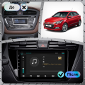 Штатная магнитола Lesko для Hyundai i20 II 2014-2018 экран 9" 4/32Gb 4G Wi-Fi GPS Top