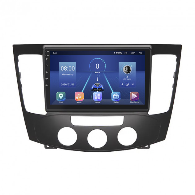 Штатная магнитола Lesko для Hyundai Sonata V (NF) Manual AC 2008-2010 экран 9" 4/32Gb 4G Wi-Fi GPS Top