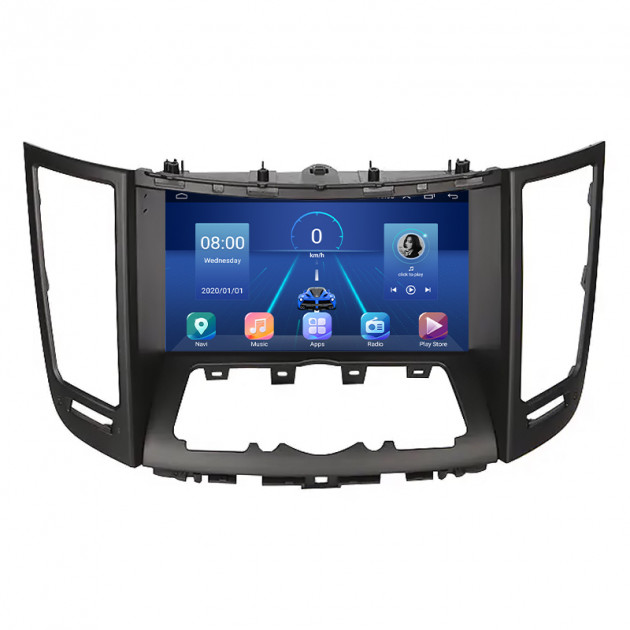 Штатная магнитола Lesko для Infiniti FX II (S51) 2008-2012 экран 9" 4/32Gb 4G Wi-Fi GPS Top