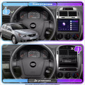 Штатная магнитола Lesko для Kia Cerato I Manual AC 2003-2007 экран 9" 4/32Gb 4G Wi-Fi GPS Top