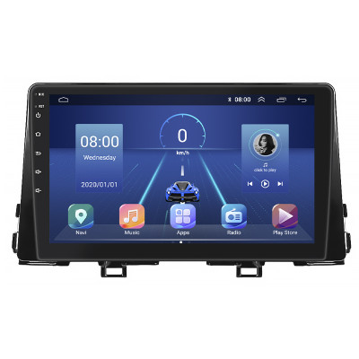 Штатная магнитола Lesko для Kia Morning III 2017-н.в. экран 9" 4/32Gb 4G Wi-Fi GPS Top