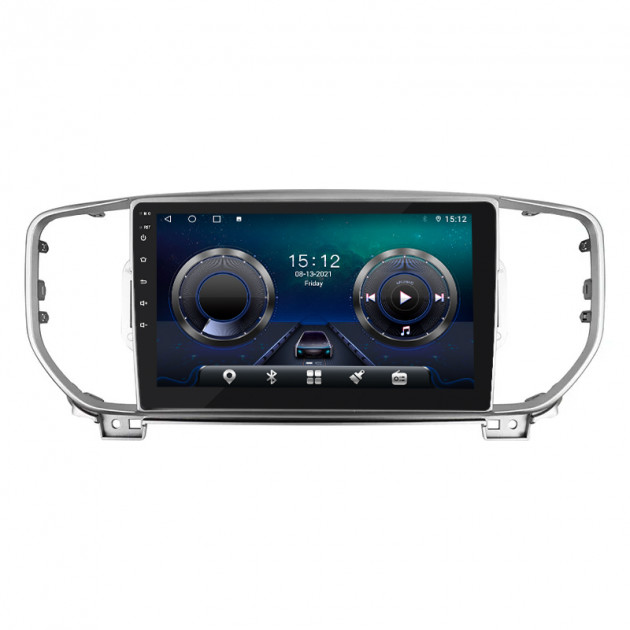 Штатная магнитола Lesko для Kia Sportage IV Рестайлинг 2018-н.в. экран 9" 4/32Gb 4G Wi-Fi GPS Top