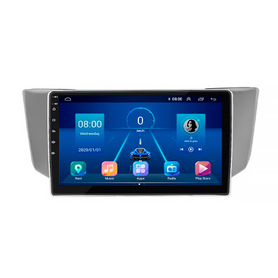 Штатная магнитола Lesko для Lexus RX II 2003-2006 экран 9" 4/32Gb 4G Wi-Fi GPS Top