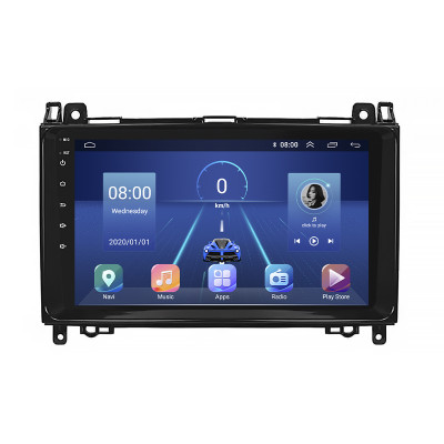 Штатная магнитола Lesko для Mercedes-Benz Viano I (W639) Рестайлинг 2010-2014 экран 9" 4/32Gb 4G Wi-Fi GPS Top