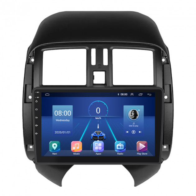 Штатная магнитола Lesko для Nissan Sunny N17 2012-2014 экран 9" 4/32Gb 4G Wi-Fi GPS Top