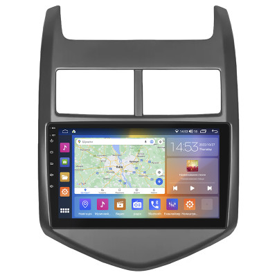 Штатная магнитола Lesko для Chevrolet Aveo II 2011-2020 экран 9" 4/64Gb CarPlay 4G Wi-Fi GPS Prime