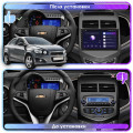 Штатная магнитола Lesko для Chevrolet Aveo II 2011-2020 экран 9" 4/64Gb CarPlay 4G Wi-Fi GPS Prime