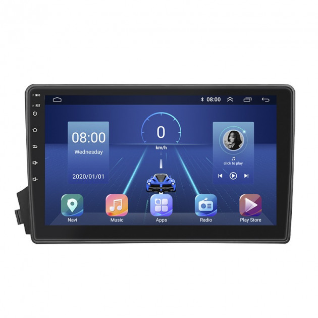 Штатная магнитола Lesko для SsangYong Actyon I 2005-2011 экран 9" 4/32Gb 4G Wi-Fi GPS Top