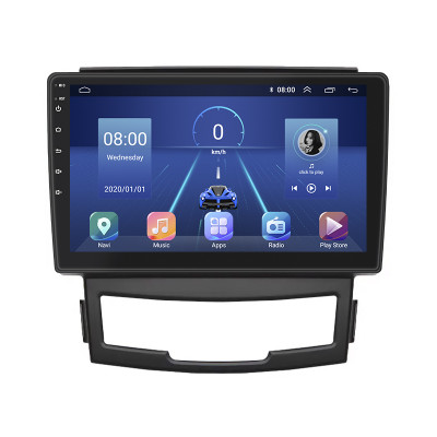 Штатная магнитола Lesko для SsangYong Actyon II Рестайлинг 2013-н.в. экран 9" 4/32Gb 4G Wi-Fi GPS Top