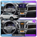Штатная магнитола Lesko для SsangYong Korando III Рестайлинг 2013-2017 экран 9" 4/32Gb 4G Wi-Fi GPS Top