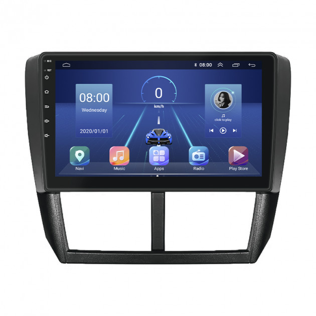 Штатная магнитола Lesko для Subaru Forester III 2007-2011 экран 9" 4/32Gb 4G Wi-Fi GPS Top