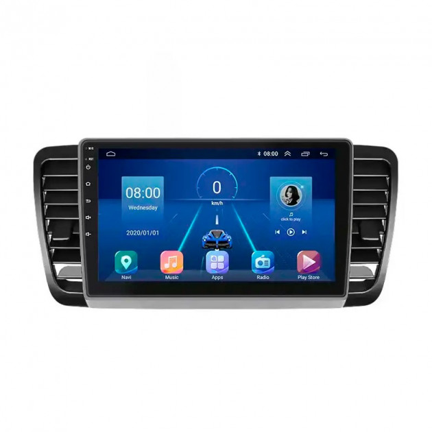 Штатная магнитола Lesko для Subaru Outback III 2003-2006 экран 9" 4/32Gb 4G Wi-Fi GPS Top