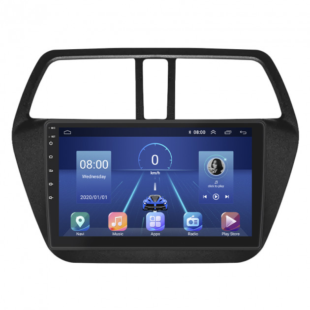 Штатная магнитола Lesko для Suzuki SX4 II (S-Cross) 2013-2016 экран 9" 4/32Gb 4G Wi-Fi GPS Top