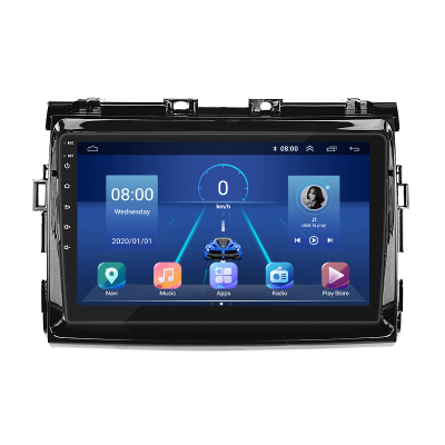 Штатная магнитола Lesko для Toyota Estima III Рестайлинг 2 2012-2016 экран 9" 4/32Gb 4G Wi-Fi GPS Top