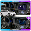 Штатная магнитола Lesko для Toyota Sienna III Рестайлинг 2014-2017 экран 9" 4/32Gb 4G Wi-Fi GPS Top