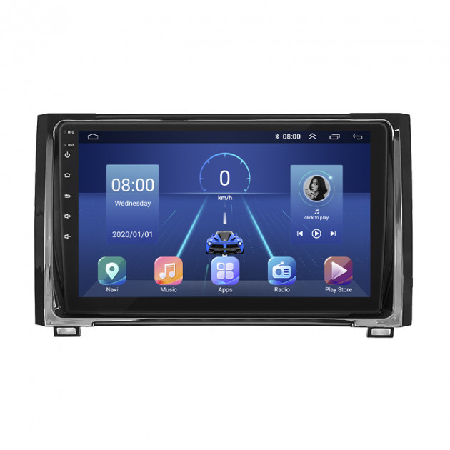 Штатная магнитола Lesko для Toyota Tundra II Рестайлинг 2013-2021 экран 9" 4/32Gb 4G Wi-Fi GPS Top