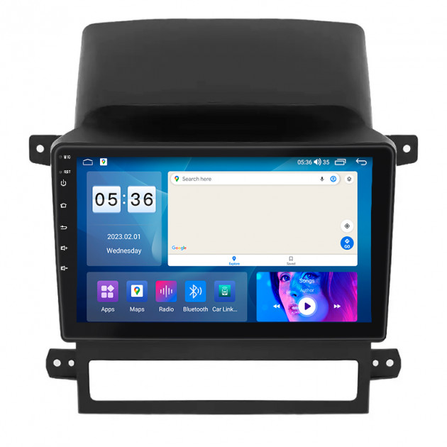 Штатная магнитола Lesko для Chevrolet Captiva I 2006-2011 экран 9" 4/64Gb CarPlay 4G Wi-Fi GPS Prime