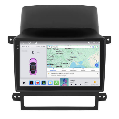 Штатная магнитола Lesko для Chevrolet Captiva I 2006-2011 экран 9" 4/64 QLED CarPlay 4G Wi-Fi GPS 360 Prime