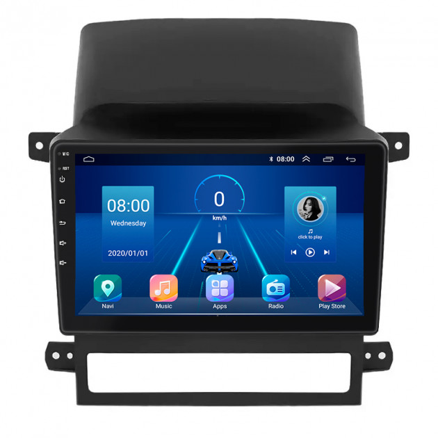 Штатная магнитола Lesko для Chevrolet Captiva I 2006-2011 экран 9" 4/64Gb 4G Wi-Fi GPS Top
