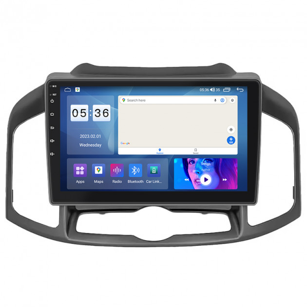 Штатная магнитола Lesko для Chevrolet Captiva I Рестайлинг 2 2013-2016 экран 10" 2/32Gb CarPlay 4G Wi-Fi GPS Prime