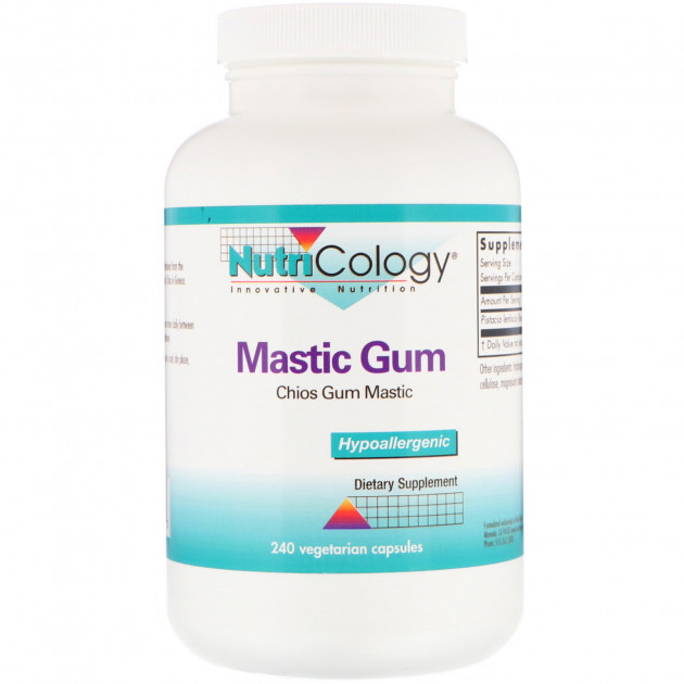 Смола мастикового дерева, Mastic Gum, Nutricology, 240 кап.