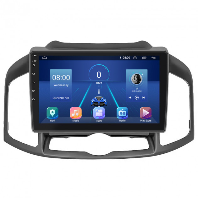 Штатная магнитола Lesko для Chevrolet Captiva I Рестайлинг 2 2013-2016 экран 10" 4/64Gb 4G Wi-Fi GPS Top