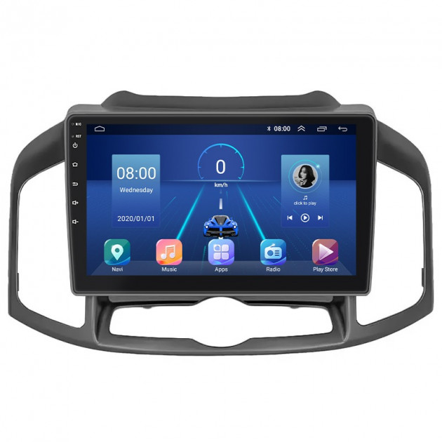 Штатная магнитола Lesko для Chevrolet Captiva I Рестайлинг 2 2013-2016 экран 10" 6/128Gb 4G Wi-Fi GPS Top