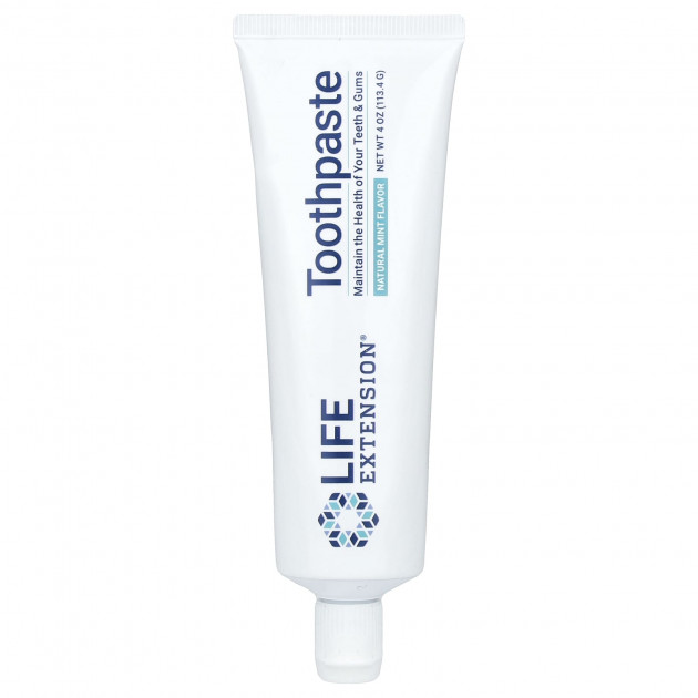 Зубна паста, Toothpaste, Life Extension, зі смаком м'яти, 113.4 г
