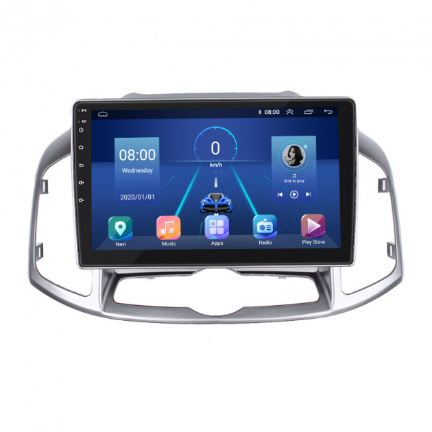 Штатная магнитола Lesko для Chevrolet Captiva I Рестайлинг 2011-2013 экран 10" 2/32Gb 4G Wi-Fi GPS Top