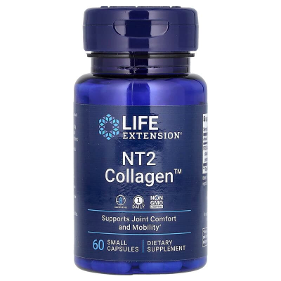 Колаген для суглобів, NT2 Collagen, Life Extension, 40 мг, 60 міні капсул