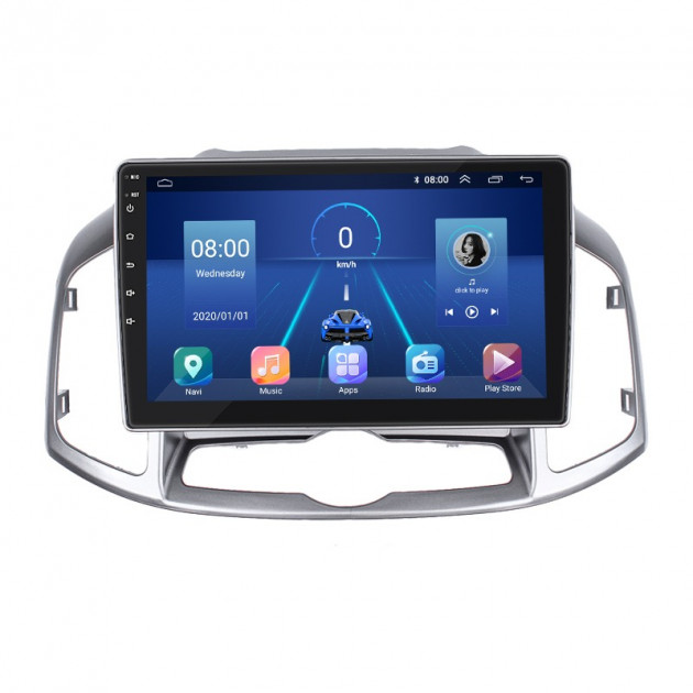 Штатная магнитола Lesko для Chevrolet Captiva I Рестайлинг 2011-2013 экран 10" 6/128Gb 4G Wi-Fi GPS Top