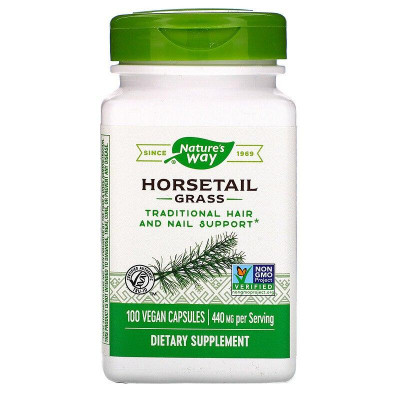 Хвощ, Horsetail Grass, Nature's Way, 440 мг, 100 веганських капсул