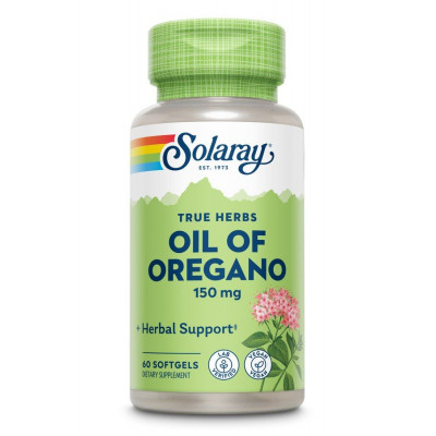 Масло орегано, Oil of Oregano, Solaray, 150 мг, 60 капсул