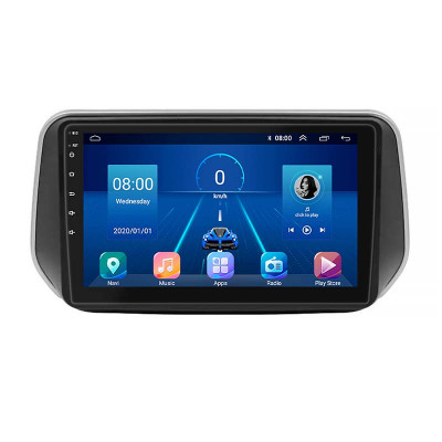 Штатная магнитола Lesko для Hyundai Santa Fe IV Рестайлинг 2020-н.в экран 10" 2/32Gb 4G Wi-Fi GPS Top