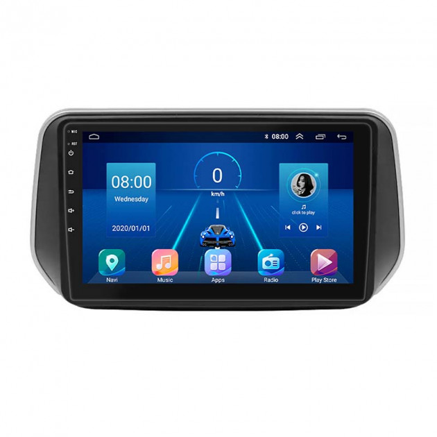 Штатная магнитола Lesko для Hyundai Santa Fe IV Рестайлинг 2020-н.в экран 10" 2/32Gb 4G Wi-Fi GPS Top