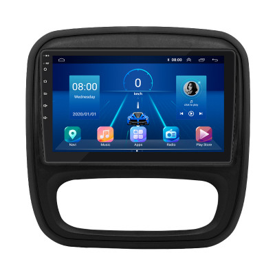 Штатная магнитола Lesko для Opel Vivaro B 2014-2018 экран 9" 4/32Gb 4G Wi-Fi GPS Top