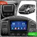 Штатная магнитола Lesko для Opel Vivaro B 2014-2018 экран 9" 4/32Gb 4G Wi-Fi GPS Top