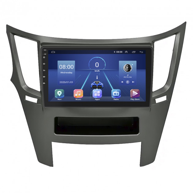 Штатная магнитола Lesko для Subaru Legacy V Рестайлинг 2012-2014 экран 9" 4/32Gb 4G Wi-Fi GPS Top