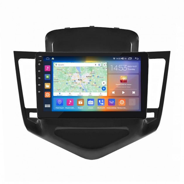 Штатная магнитола Lesko для Chevrolet Cruze I 2008-2012 экран 9" 4/64Gb CarPlay 4G Wi-Fi GPS Prime