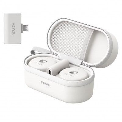 Мікрофон петличний бездротовий BOYA Omic-D (Lightning) white