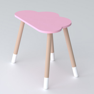 Детский стол облачко 46х70х40, столик трюмо для девочек, розовый